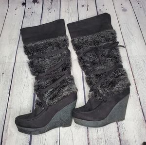 Decree wedge boots